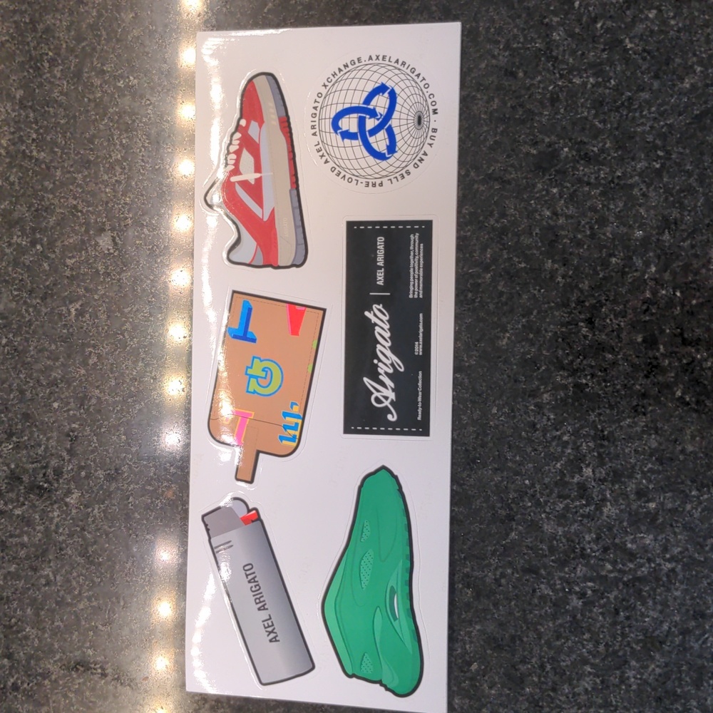 Axel Arigato Set of 6x Stickers sneakers shoes collectible tag